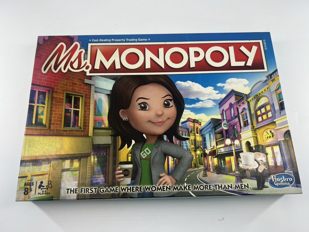 Ms. Monopoly Board Game Hasbro Rare Family Night collectible Complete
